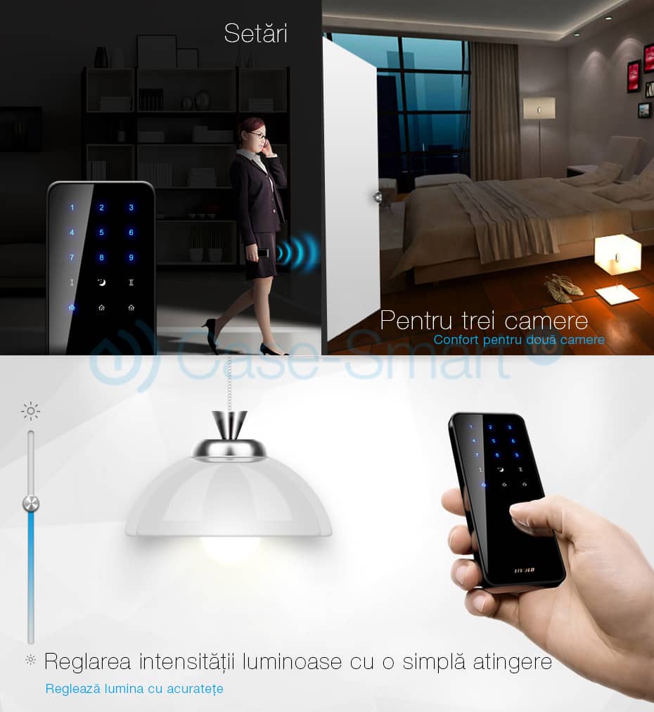 Telecomanda cu Touch Screen Livolo din sticla — imaginea 2