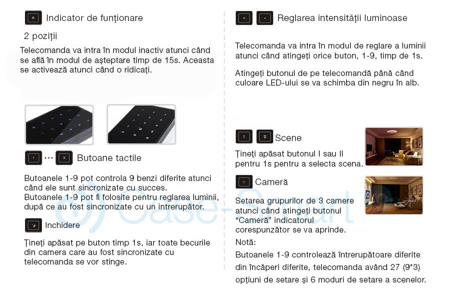 Telecomanda cu Touch Screen Livolo din sticla — imaginea 4