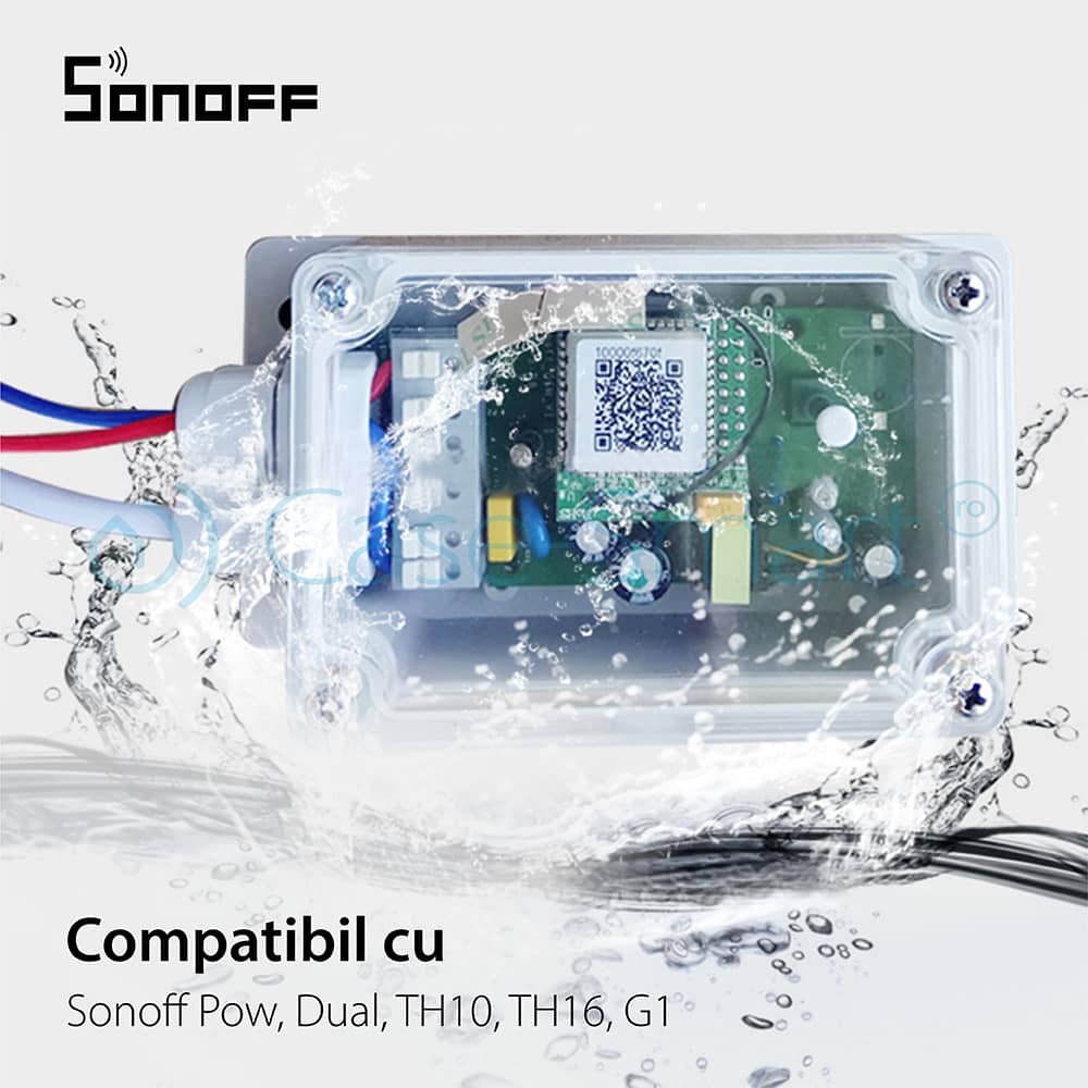 Carcasa rezistenta la apa pentru releu Sonoff IP66 — imaginea 5