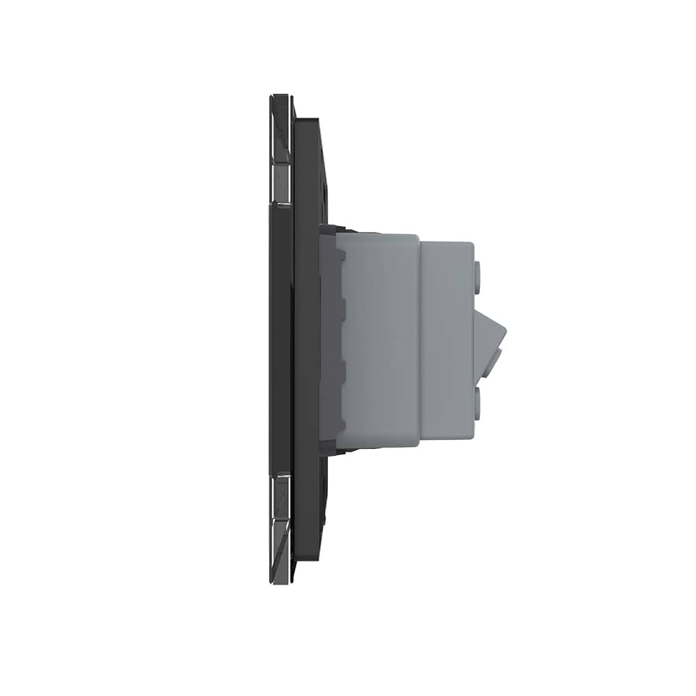 Priza dubla module inguste Livolo cu rama din sticla - standard german — imaginea 3