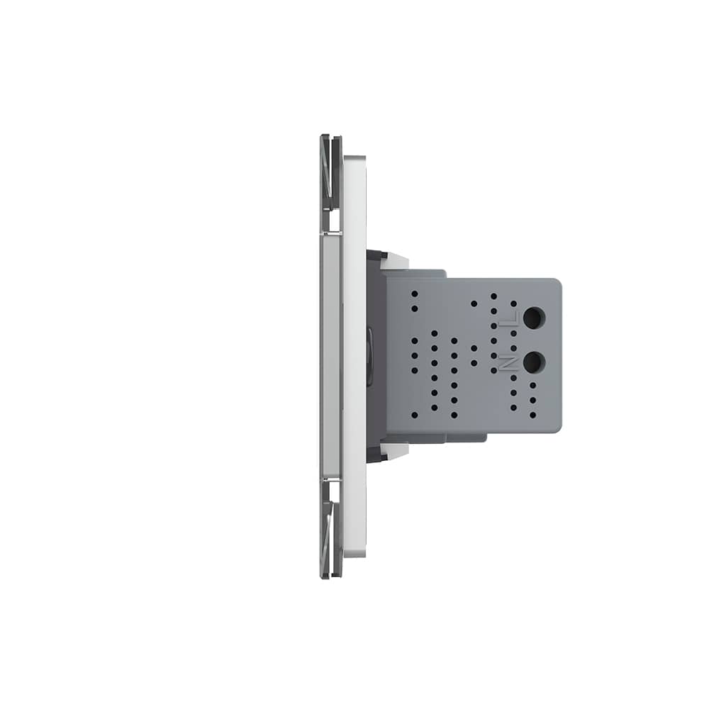 Priza simpla cu USB Livolo standard italian — imaginea 3