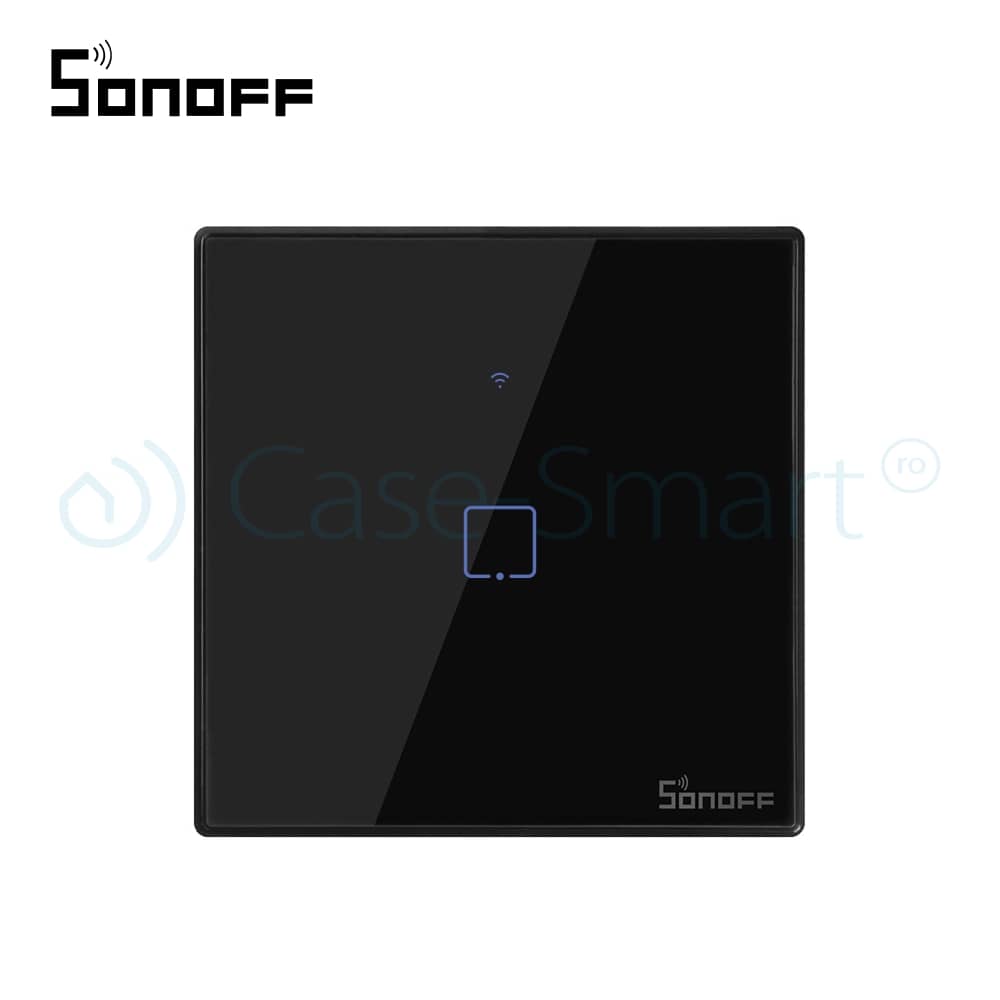 Intrerupator simplu cu touch Sonoff T3EU1C, Wi-Fi + RF, Control de pe telefonul mobil — imaginea 2