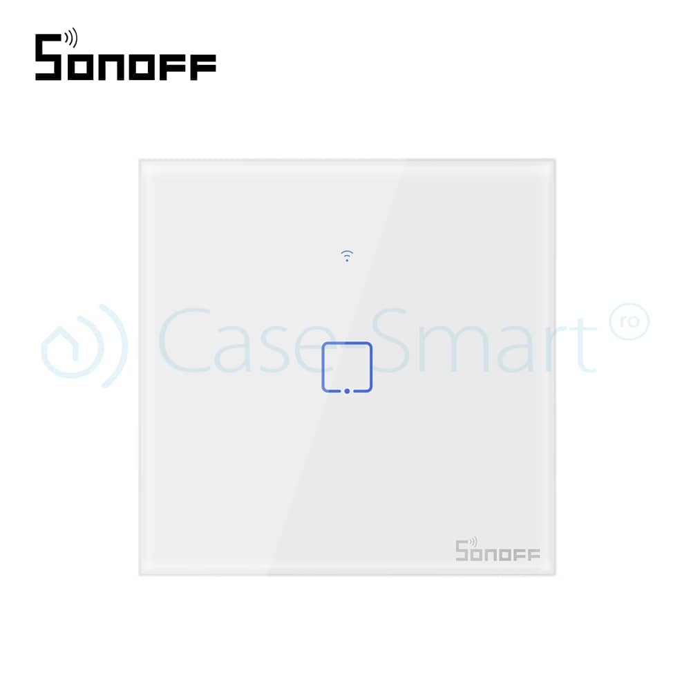 Intrerupator simplu cu touch Sonoff T1EU1C, Wi-Fi + RF, Control de pe telefonul mobil — imaginea 2