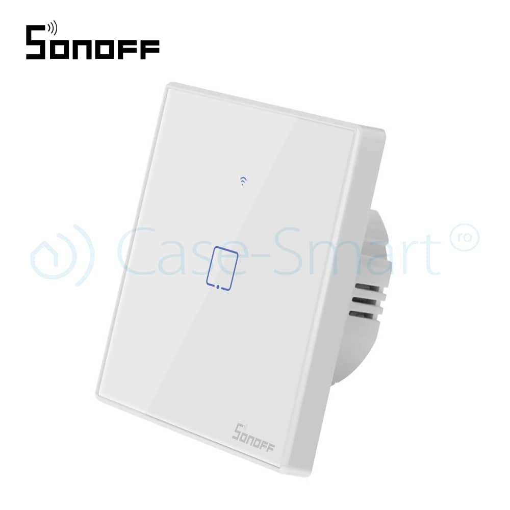 Intrerupator simplu cu touch Sonoff T2EU1C, Wi-Fi + RF, Control de pe telefonul mobil — imaginea 4