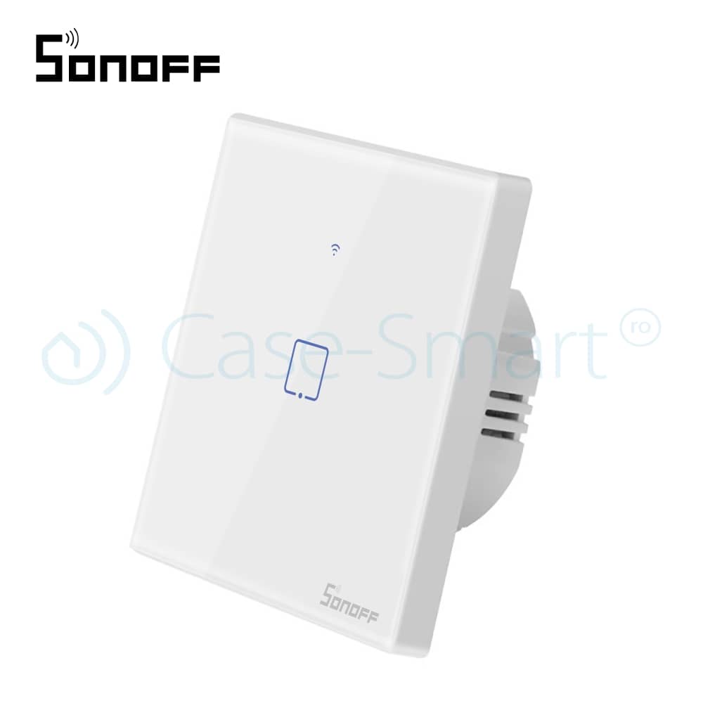Intrerupator simplu cu touch Sonoff T1EU1C, Wi-Fi + RF, Control de pe telefonul mobil — imaginea 4