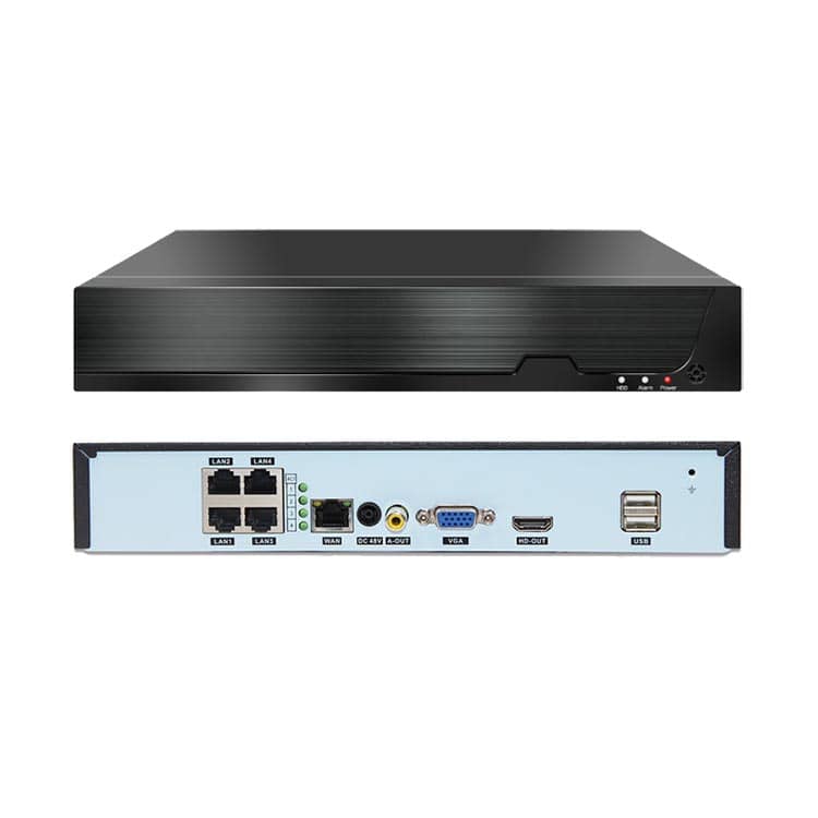 NVR cu 4 Canale Besnt BS-N04PT, 4 CH POE NVR, H.265, 1080P, 5MP — imaginea 1