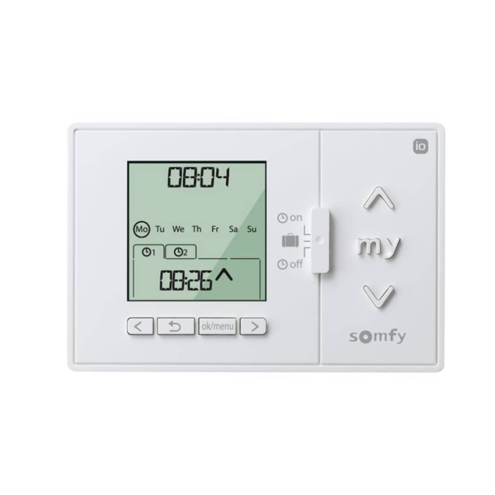 Ceas programabil Somfy Chronis IO, Alb, Smart, Wi-Fi, 5 Sloturi — imaginea 1