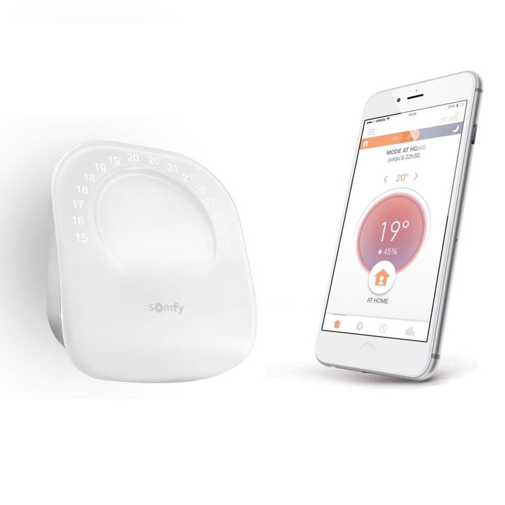 Termostat inteligent cu fir, Comandat prin smartphone, Wi-Fi, Compatibil cu Google Assistant, Amazon Alexa, Tahoma & IFTTT — imaginea 2