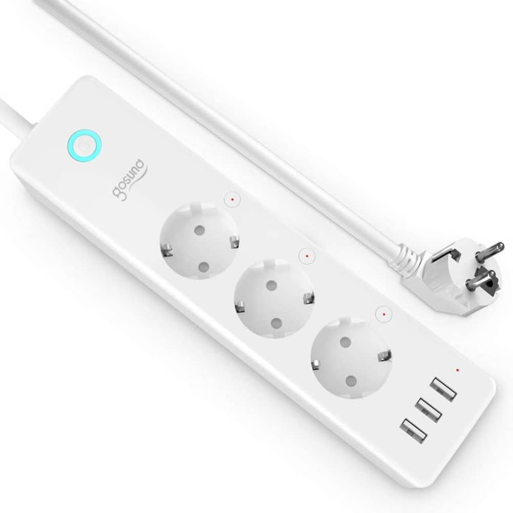 Prelungitor Smart Gosund P1, 3680W, Control prin aplicatie, 3 Prize, 3 Porturi USB — imaginea 2