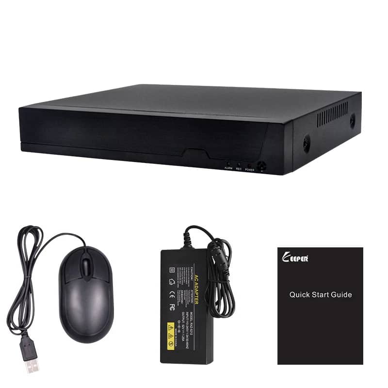 NVR cu 8 Canale Besnt BS-N08PT, 8CH POE NVR, H.265, 1080P, 5MP — imaginea 1