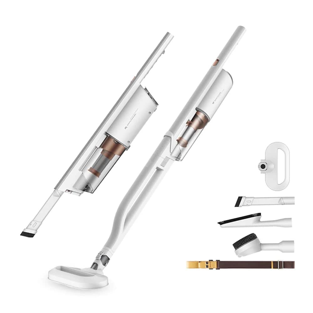 Aspirator vertical Deerma DX800, Alb, Putere 600 W, Capacitate 800 mL, 4 Etape de filtrare — imaginea 3