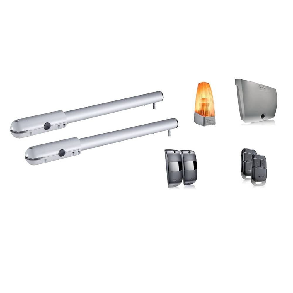 Kit automatizare poarta batanta Somfy SGS Essential, Include lampa de semnalizare, motor, fotocelule si telecomenzi — imaginea 2