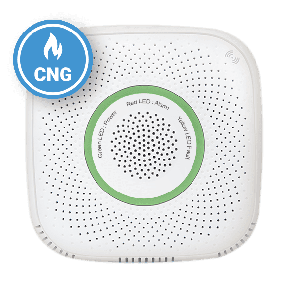 Senzor detector de gaz natural comprimat Shelly Gas CNG, Wireless, Alarma 70 dB, Notificari aplicatie