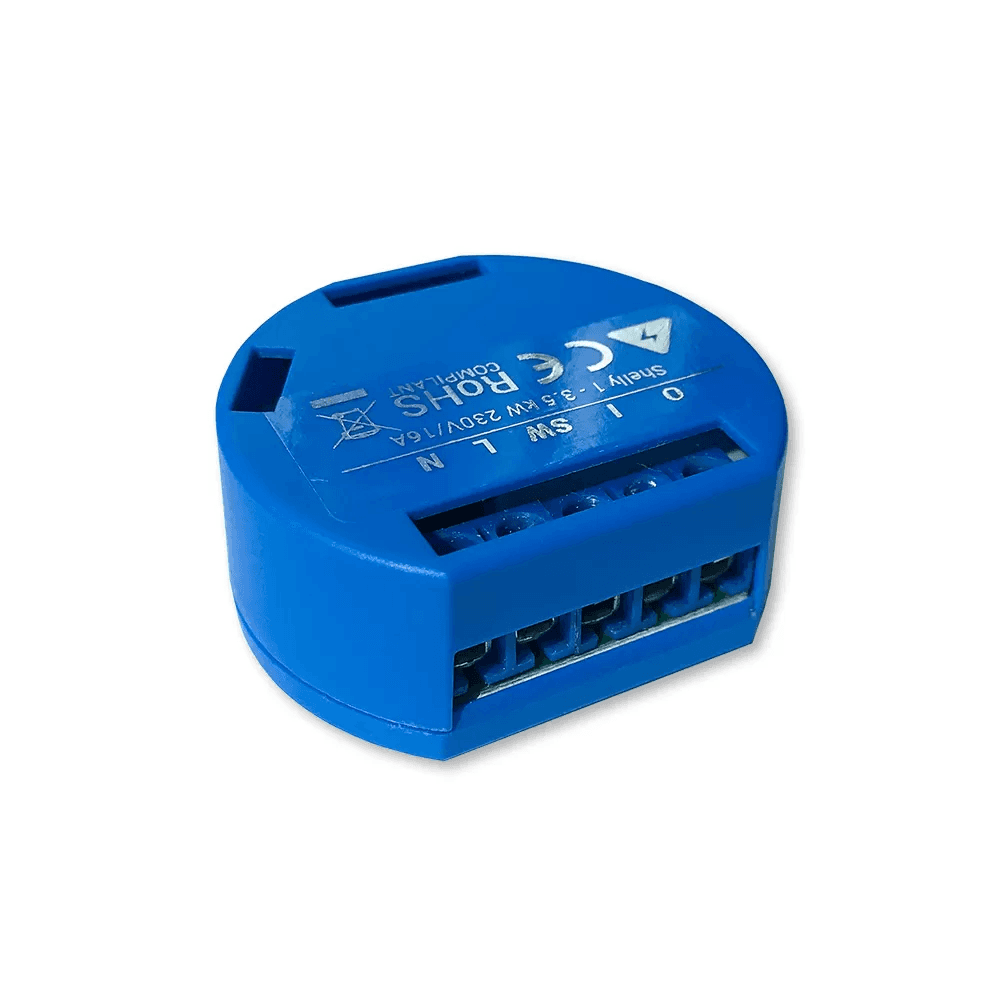 Releu inteligent pentru automatizari Shelly 1, Wi-Fi, Control aplicatie, Compatibil cu Amazon Alexa & Google Assistant — imaginea 1