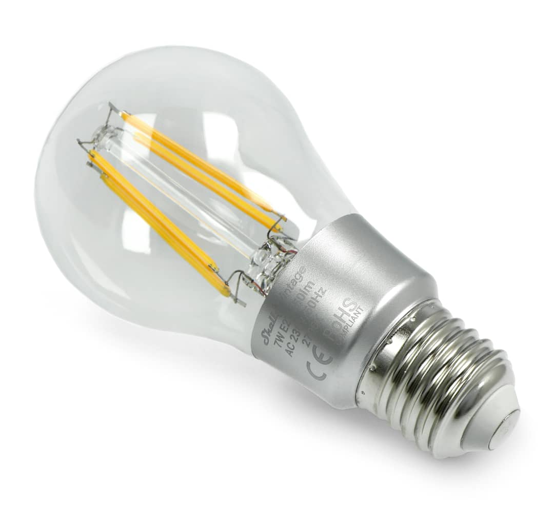 Bec inteligent Shelly Vintage A60, Dimmer, Wi-Fi, Control aplicatie, E27, 7W, 750 LM — imaginea 2