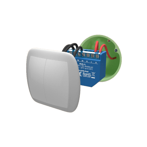 Releu inteligent pentru automatizari Shelly 1L, Wi-Fi, 20 W, Control aplicatie, Compatibil cu Amazon Alexa & Google Assistant — imaginea 2