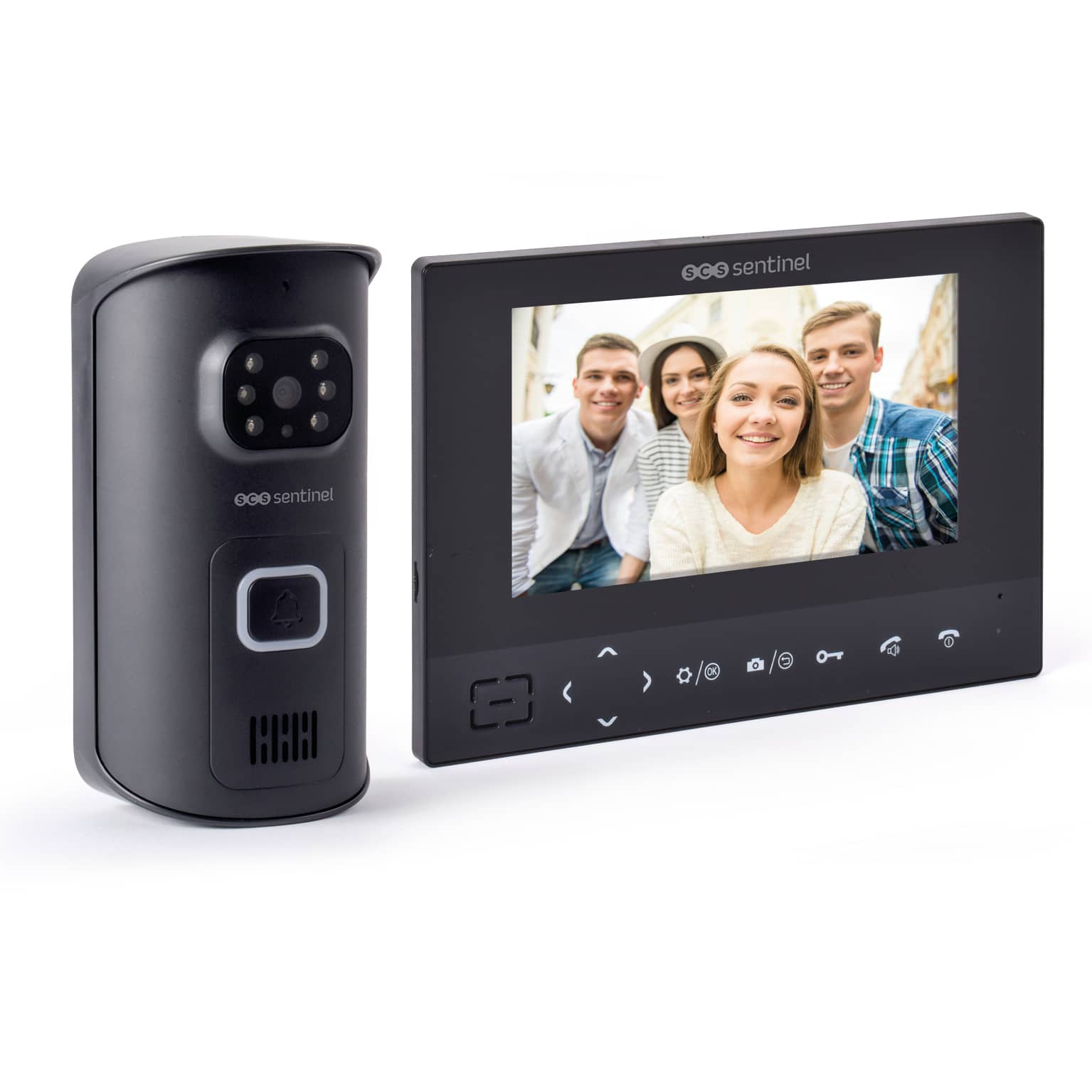 Videointerfon wireless SCS Sentinel Airvisio 200, Ecran 7 inch, Inregistrare video & Captura foto, Distanta transmisie 200 m — imaginea 1