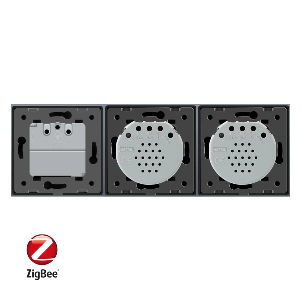 Intrerupator LIVOLO simplu+simplu ZigBee cu touch si priza din sticla ZigBee, Control de pe telefon — imaginea 3