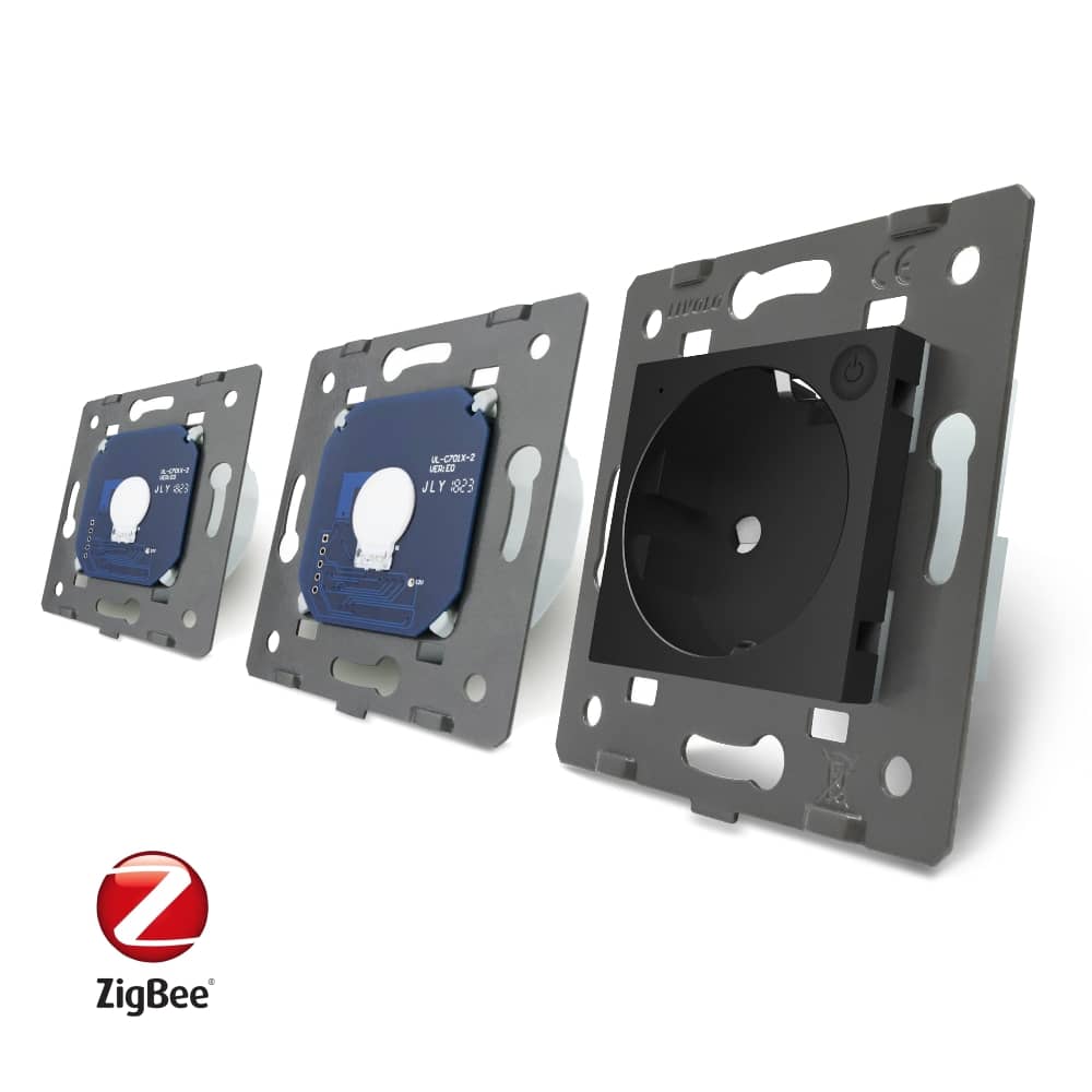 Intrerupator LIVOLO simplu+simplu ZigBee cu touch si priza din sticla ZigBee, Control de pe telefon — imaginea 4