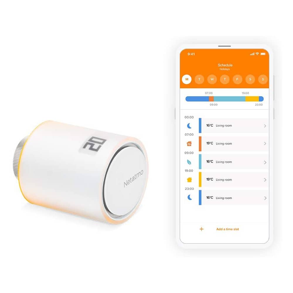 Cap termostat Netatmo, Wi-Fi, Control aplicatie, Programare, 4 Culori interschimbabile — imaginea 4
