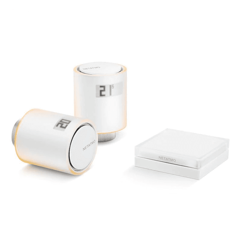Kit Netatmo Starter Pack cu 2 Capete termostat si 1 Releu, Control aplicatie, Programare — imaginea 1
