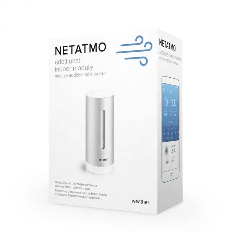 Modul aditional interior pentru statia meteo Netatmo, Conexiune Wi-Fi, Monitorizare temperatura, umiditate si dioxid de carbon — imaginea 4