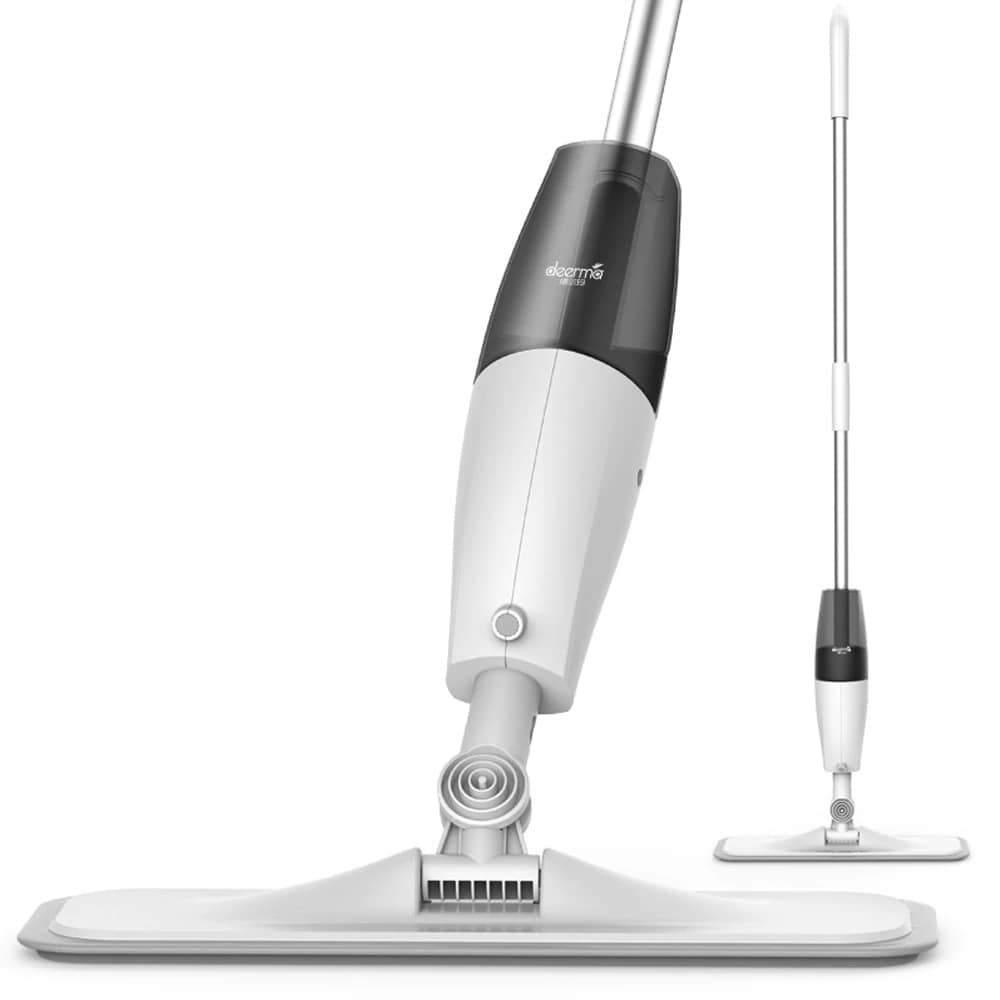 Mop cu pulverizator Deerma TB500, Alb, Laveta microfibra, Rotire 360°, Capacitate 0.35 L — imaginea 1