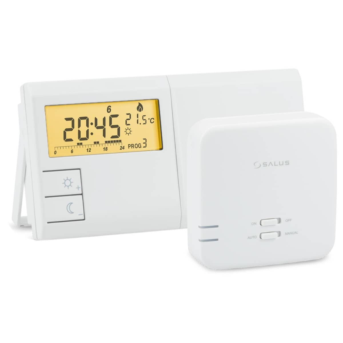 Termostat wireless Salus 091FLRFv2, Algoritm de control, Programe predefinite & individuale — imaginea 1