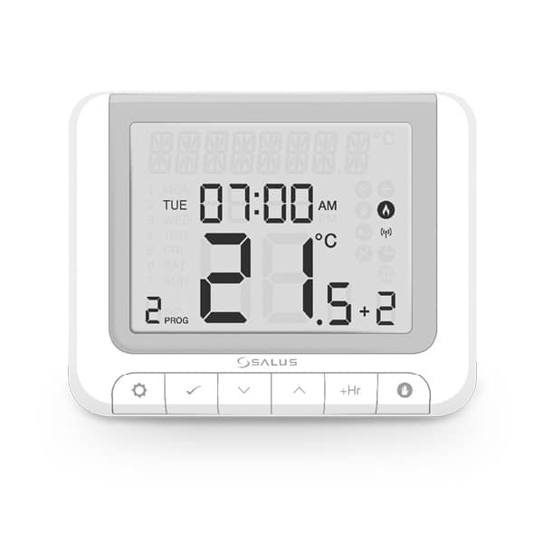 Termostat wireless Salus RT520RF, Ecran LED, Functii de optimizare, Cod PIN — imaginea 2