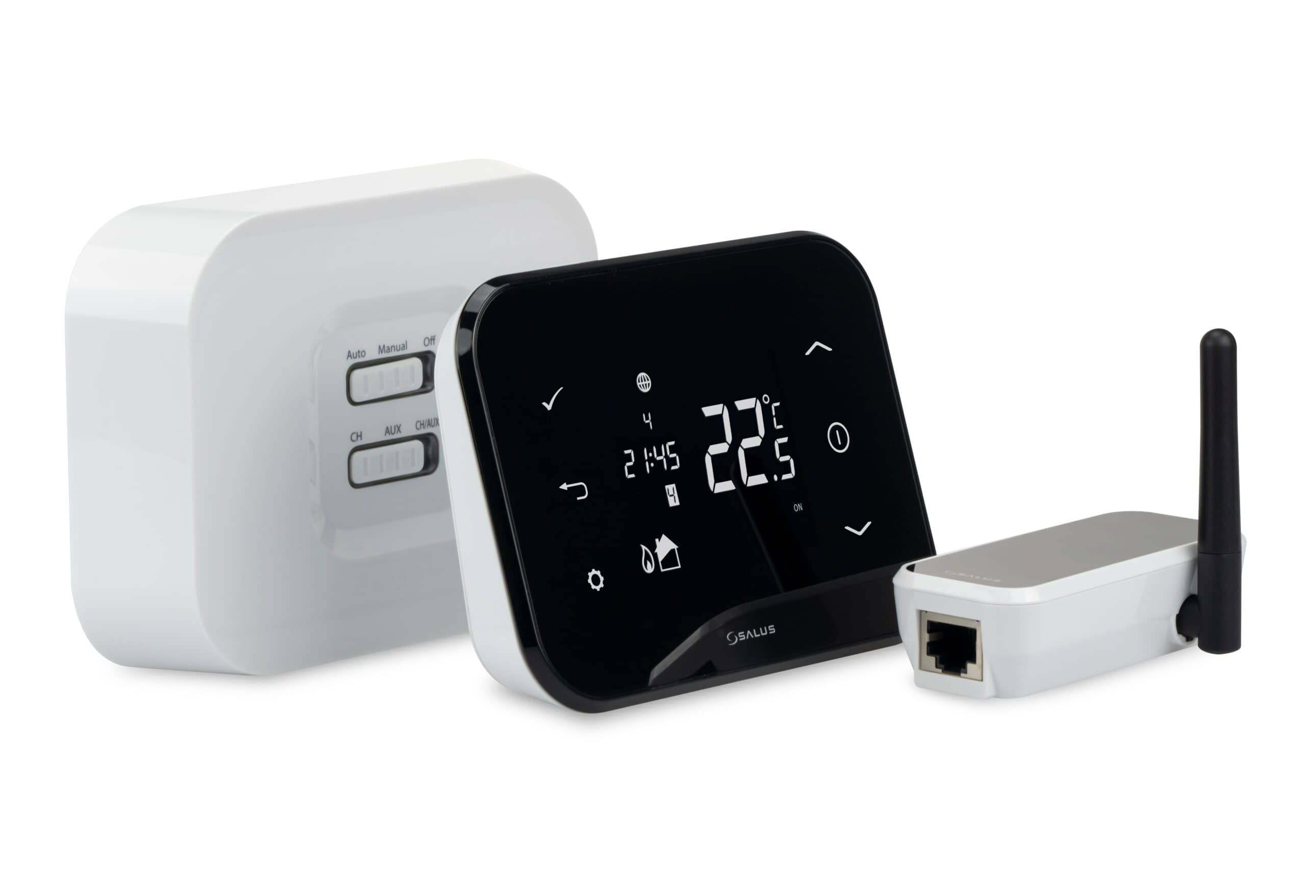 Termostat inteligent Salus iT500, Instalare wireless, Butoane tactile, Control aplicatie — imaginea 2