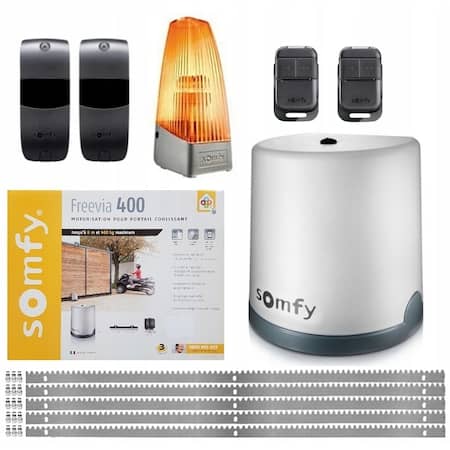 Kit automatizare pentru porti culisante Somfy FreeVia 400, Radio RTS, Control telecomanda / unitate Tahoma, Protectie IP44 — imaginea 2