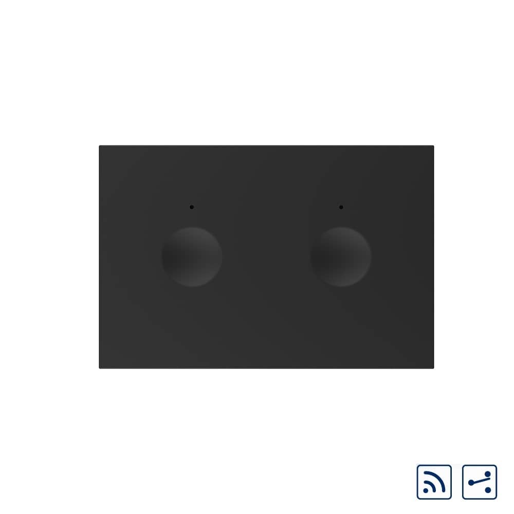 Modul intrerupator dublu cap scara / cruce wireless cu touch Livolo standard Italian, Serie noua