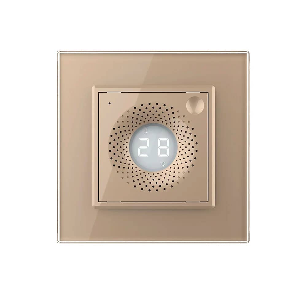 Senzor de Temperatura si Umiditate Livolo cu Rama din Sticla, Protocol Zigbee — imaginea 2