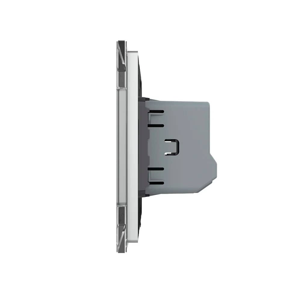 Senzor de Temperatura si Umiditate Livolo cu Rama din Sticla, Protocol Zigbee — imaginea 3