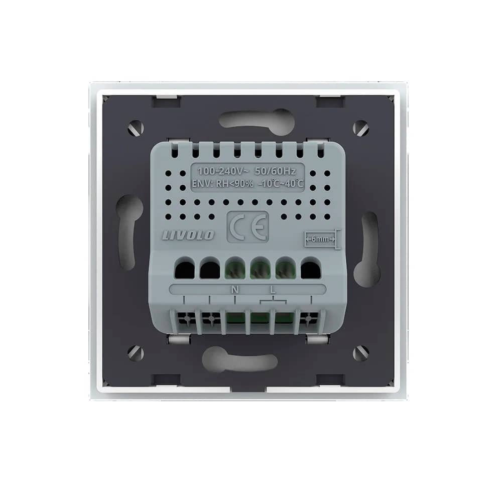 Senzor de Temperatura si Umiditate Livolo cu Rama din Sticla, Protocol Zigbee — imaginea 4