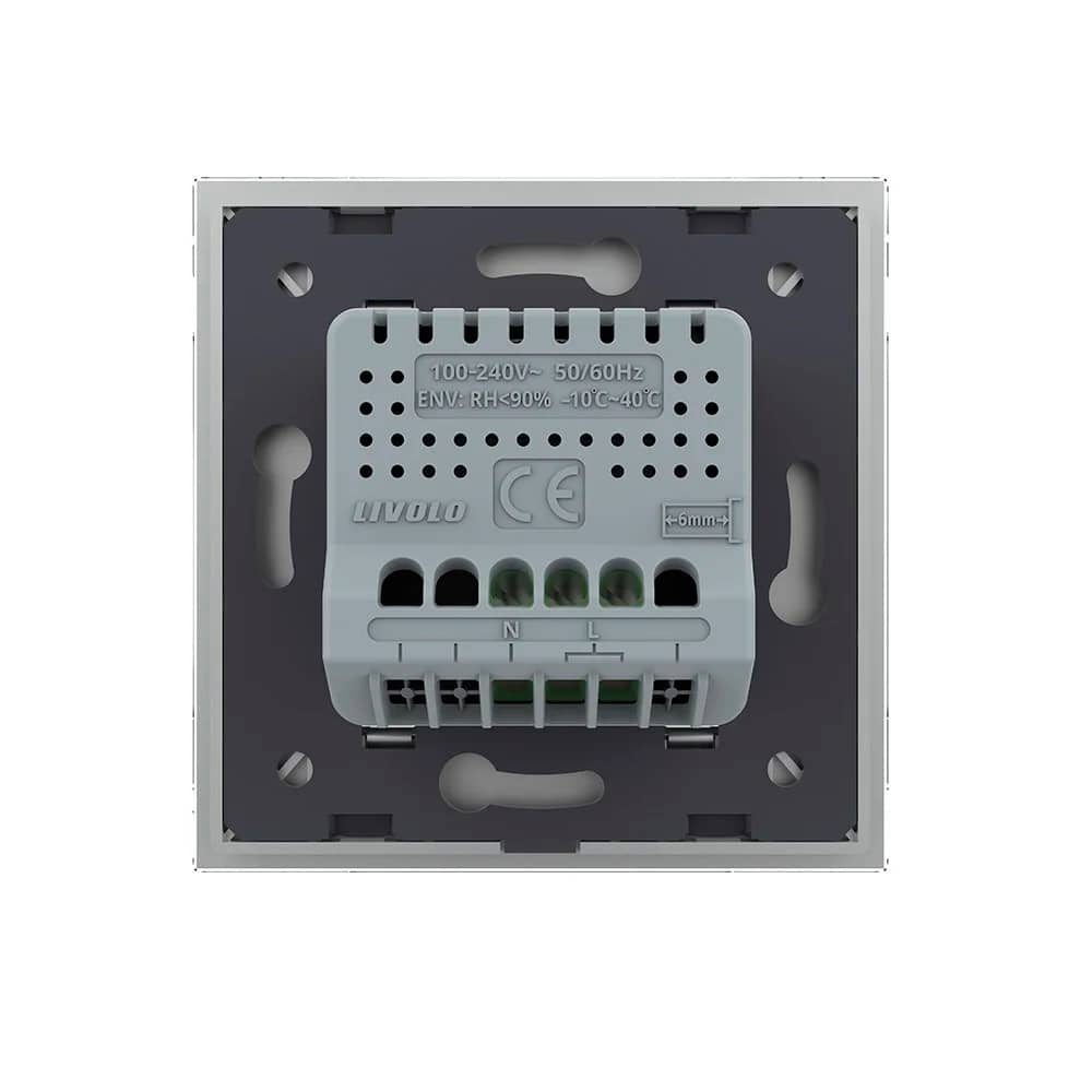 Senzor de Temperatura si Umiditate Livolo cu Rama din Sticla, Protocol Zigbee — imaginea 4