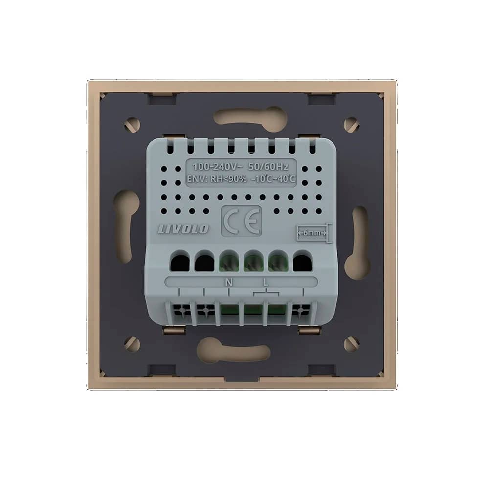 Senzor de Temperatura si Umiditate Livolo cu Rama din Sticla, Protocol Zigbee — imaginea 4