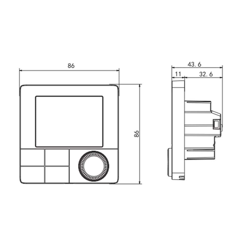 Termostat pentru incalzirea termica cu gaz BeOk TCR8-WIFI-WP(3A) — imaginea 3