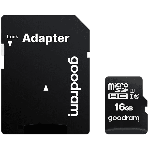 Card de memorie MicroSD Goodram cu Adaptor SD, Memorie 16 GB, Standard UHS-I — imaginea 2