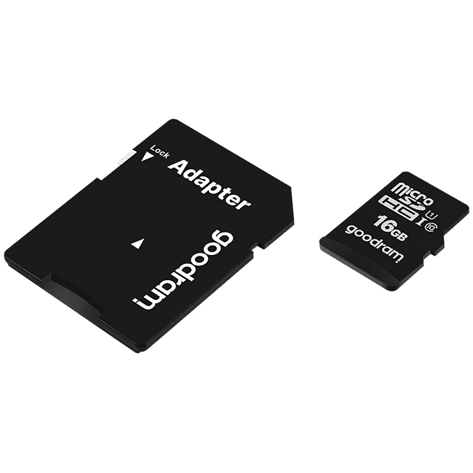 Card de memorie MicroSD Goodram cu Adaptor SD, Memorie 16 GB, Standard UHS-I — imaginea 3