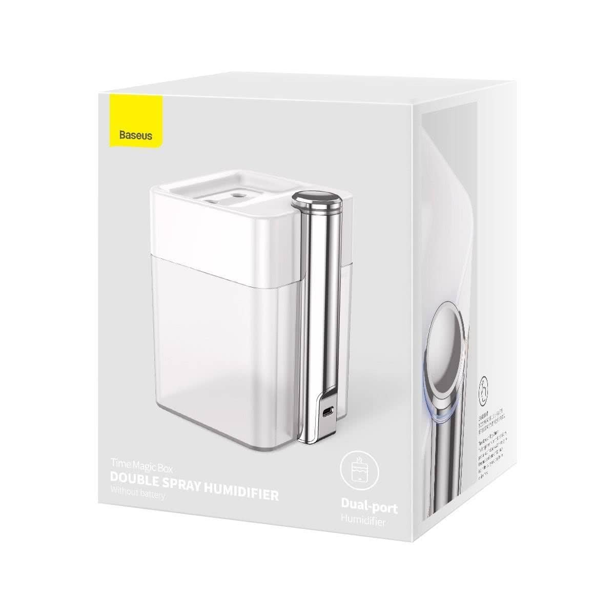 Umidificator Baseus Time Magic, Capacitate 550 mL, Alimentare Type-C, Alb — imaginea 6