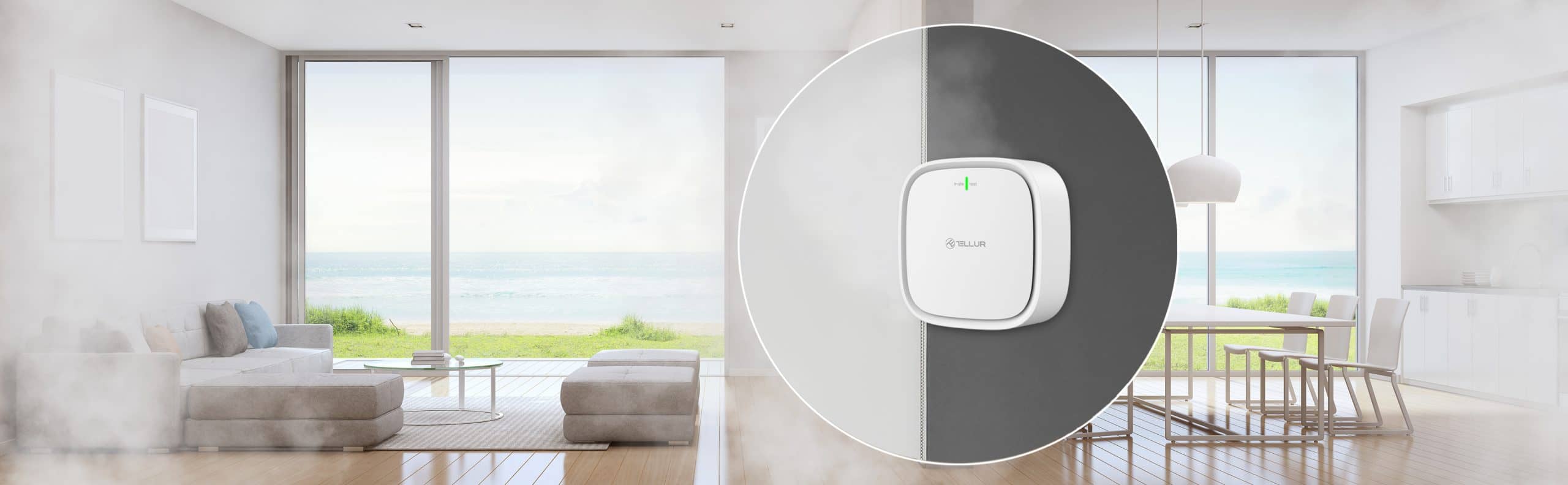 Senzor de gaz Tellur, Conexiune Wi-Fi, 2.4 GHz, Alarma, Notificari — imaginea 4