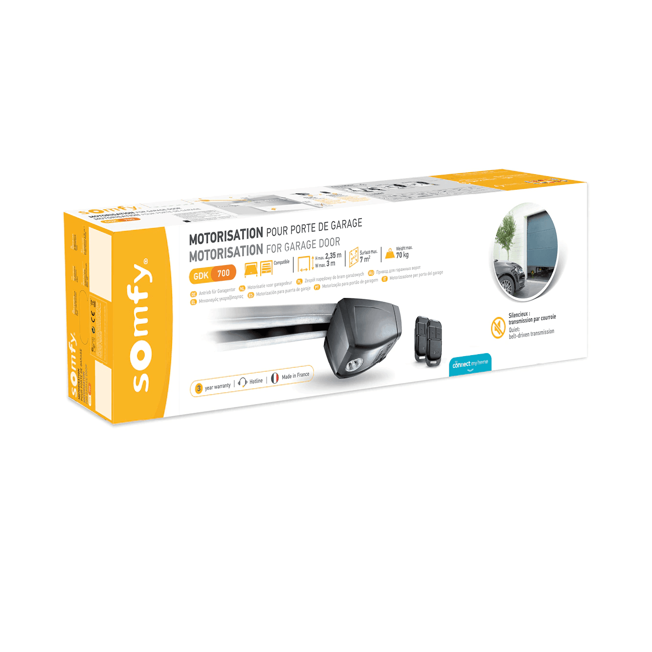 Kit automatizare pentru usa de garaj Somfy GDK 700, Motor 24V, Blocare anti-furt — imaginea 3