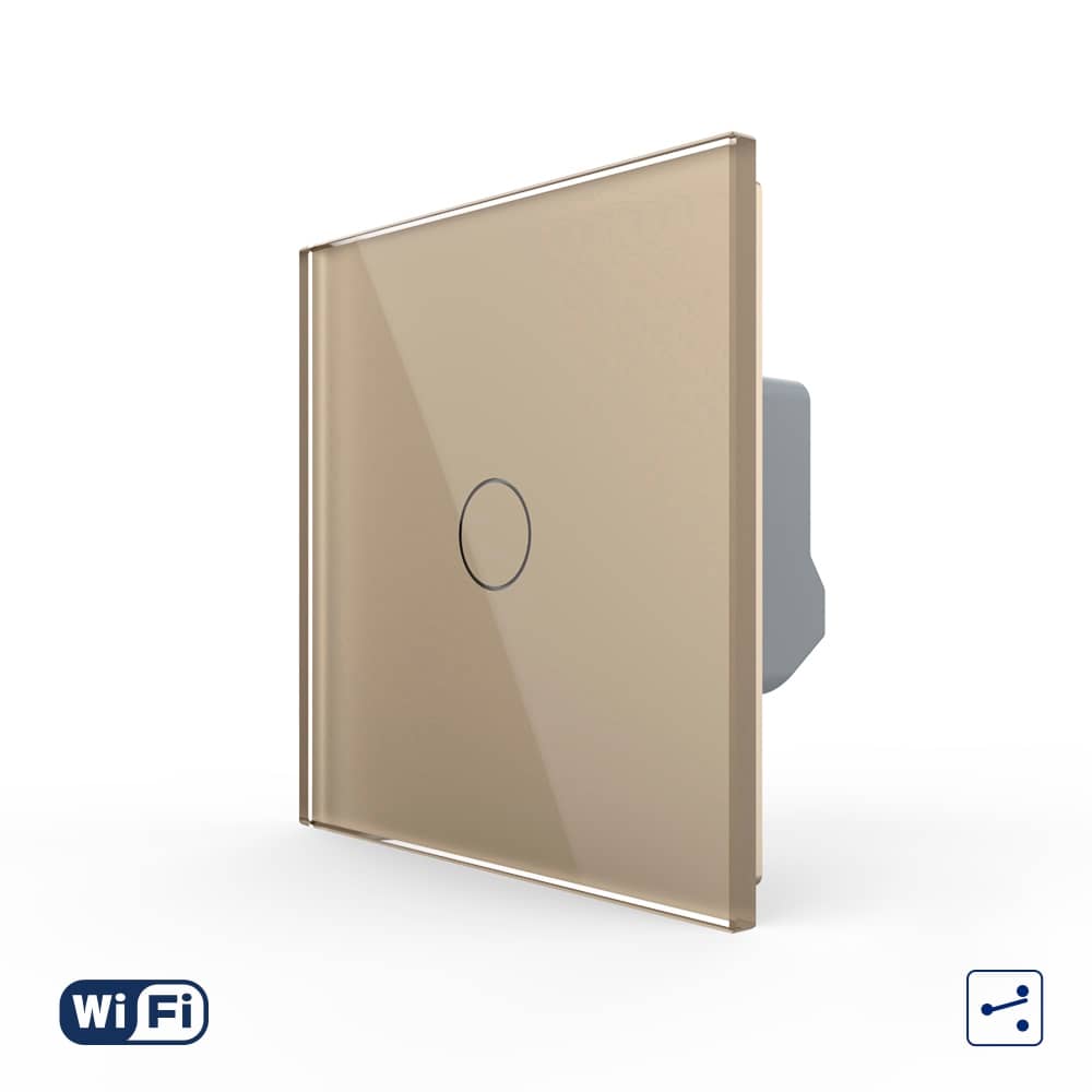 Intrerupator Simplu Cap / Cruce Wi-Fi cu Touch LIVOLO – Serie Noua