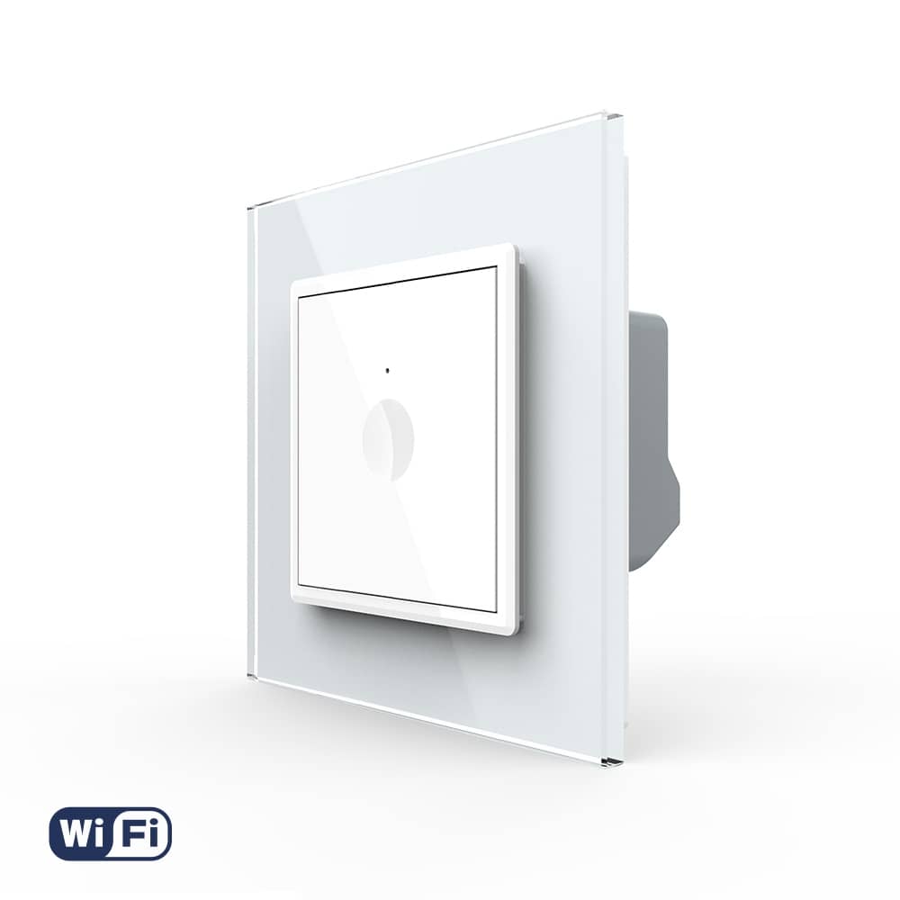 Intrerupator Simplu Wi-Fi cu Touch LIVOLO cu Rama din Sticla - Serie Noua — imaginea 1