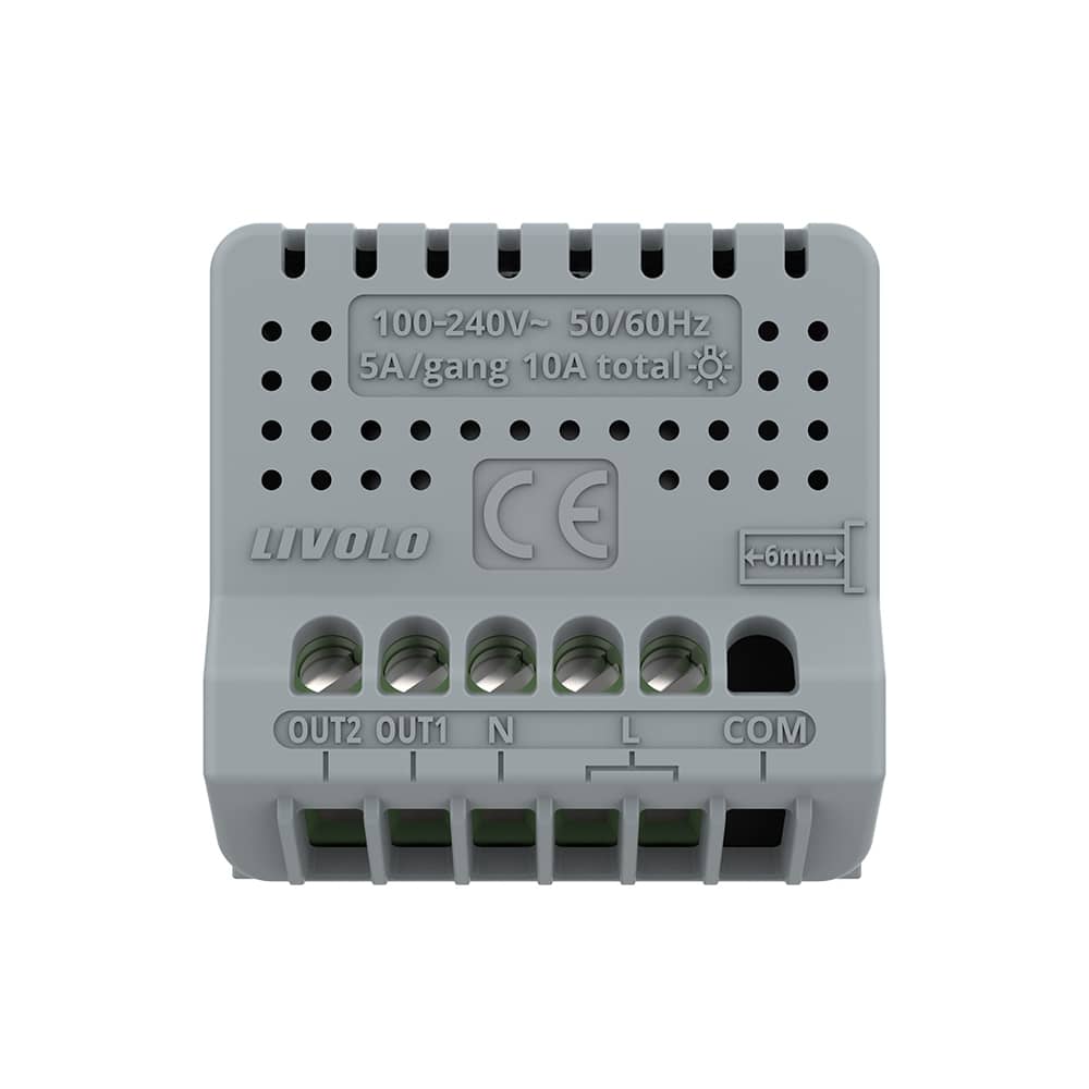 Modul Intrerupator Dublu Wi-Fi cu Touch LIVOLO – Serie Noua — imaginea 4