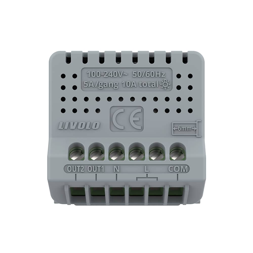 Modul Intrerupator Dublu Cap Scara / Cruce Wi-Fi cu Touch LIVOLO – Serie Noua — imaginea 4
