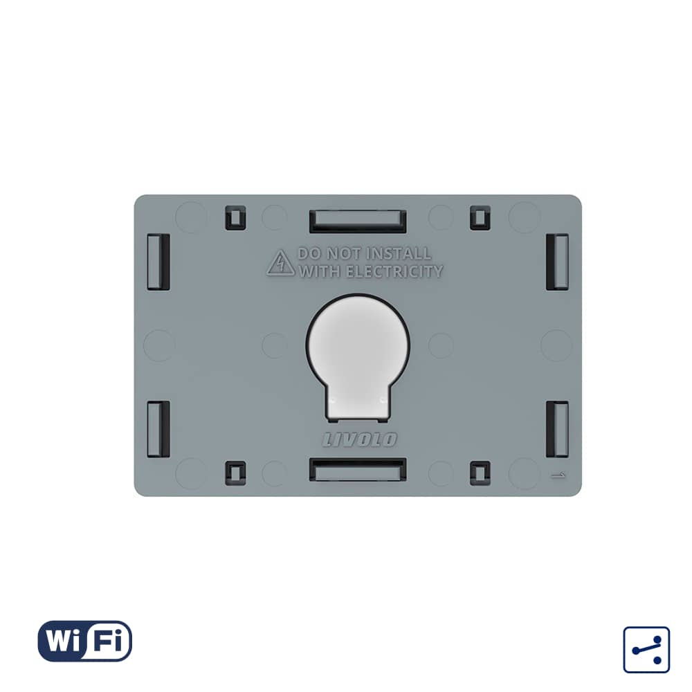 Modul Intrerupator Simplu Cap Scara / Cruce Wi-Fi cu Touch LIVOLO, standard italian – Serie Noua — imaginea 1