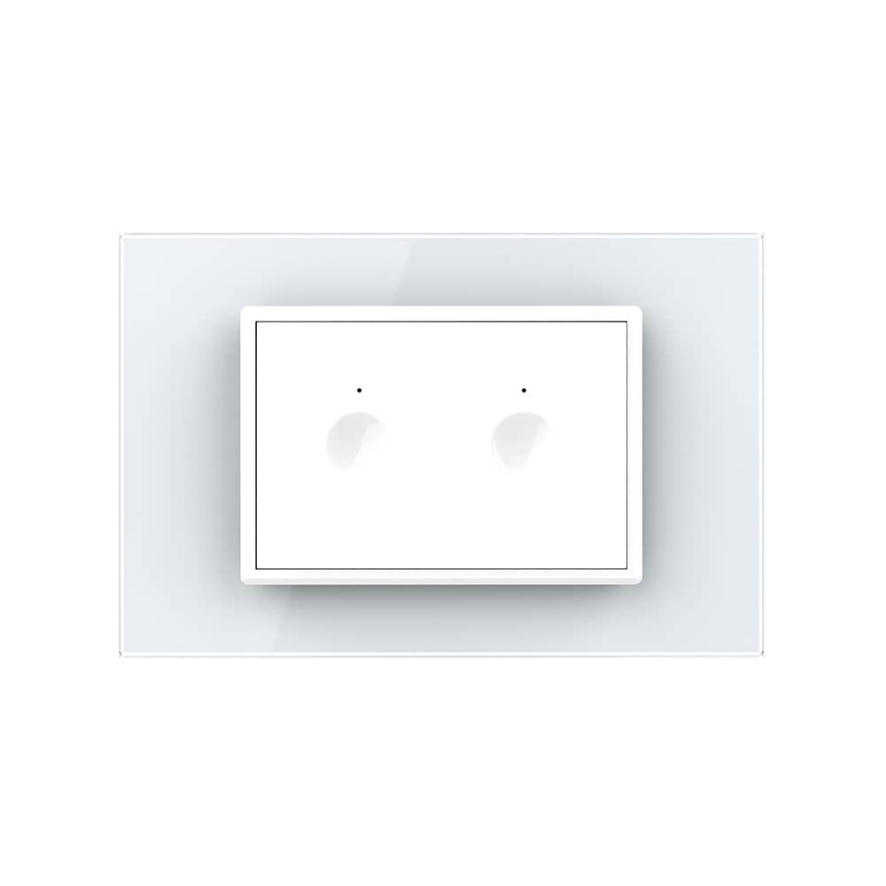 Intrerupator Dublu WIFI cu Touch LIVOLO cu rama din sticla, standard italian – Serie Noua — imaginea 2