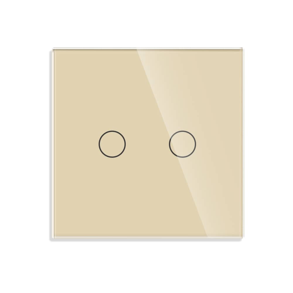Intrerupator Dublu cu Variator si Touch din Sticla LUXION — imaginea 2